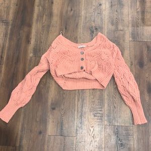 pink sweater